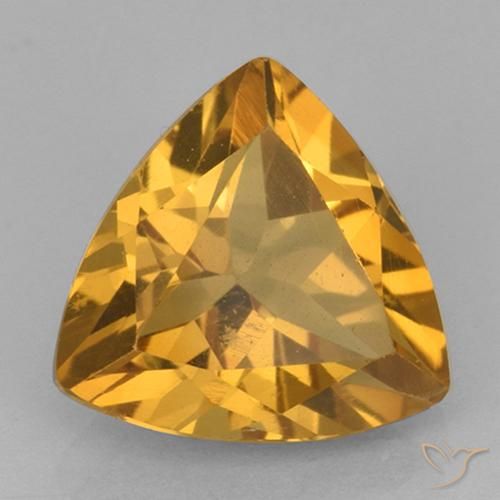 Citrino Dourado Escuro Natural 1.98ct, Trilhão, VVS