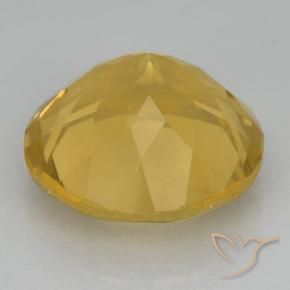 Citrino Dourado médio Natural 5.42ct, Redondo, VVS