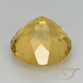 Citrino Dourado médio Natural 6.95ct, Redondo, VVS-VS