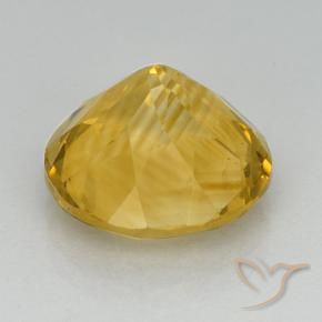 Citrino Dourado Natural 5.65ct, Redondo, VVS