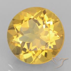 Citrino Dourado médio Natural 5.22ct, Redondo, VVS