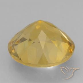 Citrino Dourado médio Natural 5.22ct, Redondo, VVS