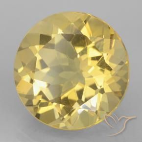 Citrino Luz amarela Natural 5.28ct, Redondo, VVS