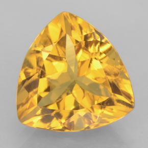 Citrino dourado natural 3,64ct, trillion, VVS