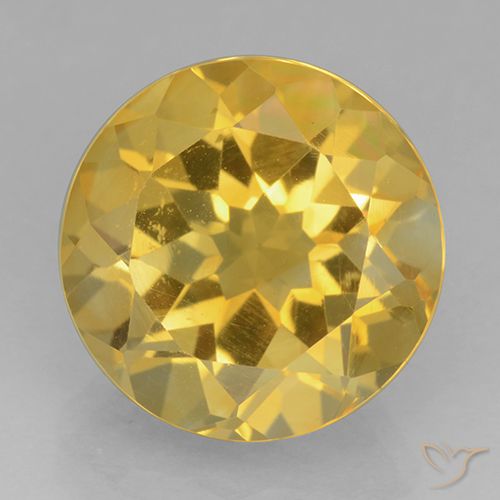 5.91ct Natural Dourado Citrino, Redondo, VVS