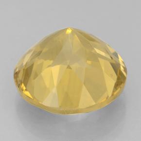 Citrino Amarelo Dourado Natural 6.05ct, Corte Redondo, VVS