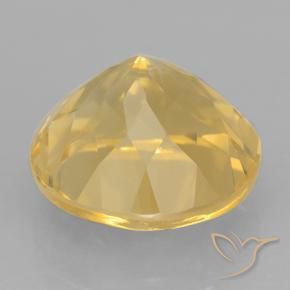Citrino ouro brilhante Natural 5.99ct, Redondo, VVS