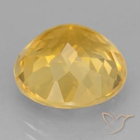 Citrino Dourado médio Natural 6.25ct, Redondo, VVS