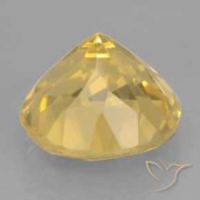 Citrino Dourado médio Natural 6.07ct, Redondo, VVS