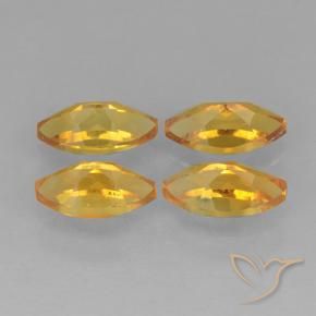 Pedras preciosas de Citrino Laranja escuro-dourado natural de 1.16 ct, Marquesa, VVS-VS
