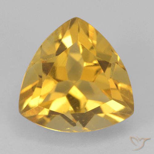 2.53ct Natural Dourado médio Citrino, Trilhão, VS