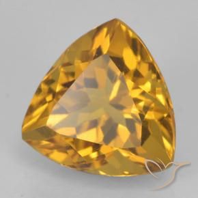 Citrino Laranja Dourado Profundo Natural 2.33ct, Trilhão, VVS