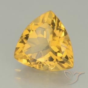 Citrino ouro médio Natural 2.16ct, Trilhão, VVS