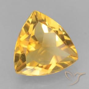 Citrino Dourado Escuro Natural 1.99ct, Trilhão, VVS