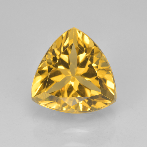 Citrino dourado natural 2,23ct, trillion, VVS