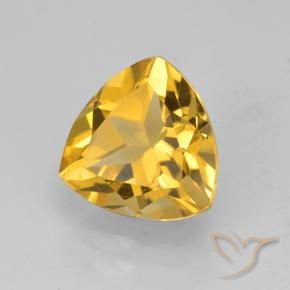 Citrino ouro brilhante Natural 2.36ct, Trilhão, VVS