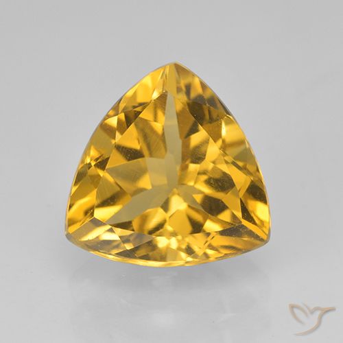 2.07ct Natural Dourado Citrino, Trilhão, VVS