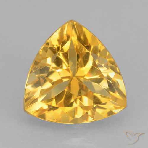2.36ct Natural ouro médio Citrino, Trilhão, VVS