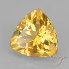 Citrino ouro médio Natural 2.36ct, Trilhão, VVS