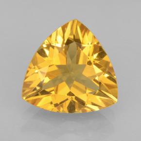 Citrino dourado natural 1,96ct, trillion, VVS