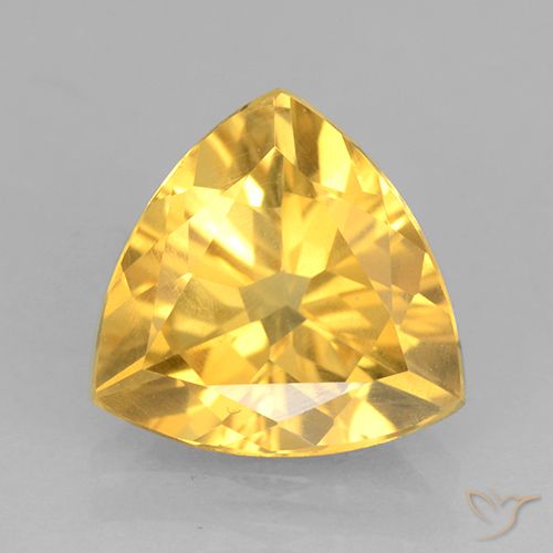 1.74ct Natural ouro médio Citrino, Trilhão, VVS