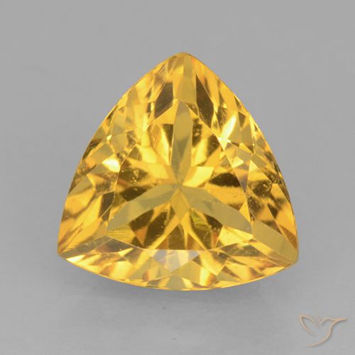 2.27ct Natural Dourado Citrino, Trilhão, VVS, Photo A