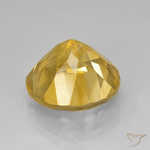 Citrino ouro brilhante Natural 5.98ct, Redondo, VVS