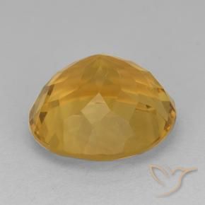 Citrino Dourado Escuro Natural 10.11ct, Corte Redondo, VVS