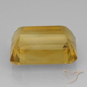 Citrino dourado natural 12,64ct, corte esmeralda, VVS