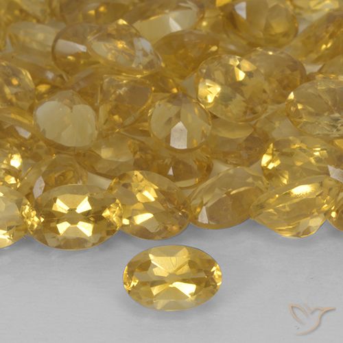0.43ct Natural ouro profundo Citrino, oval, VS
