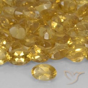 Citrino ouro profundo Natural 0.43ct, oval, VS