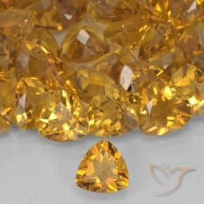 Citrino Dourado Escuro Natural 0.68ct, Trilhão, VVS-VS