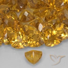 Citrino Dourado Escuro Natural 0.68ct, Trilhão, VVS-VS