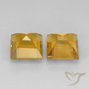 Pedras preciosas de Citrino Laranja Dourado Profundo natural de 4.68 ct, Quadrado, VVS-VS