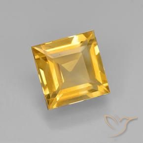 Citrino Dourado médio Natural 2.26ct, Quadrado, VVS