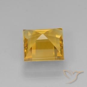 Citrino Dourado médio Natural 2.26ct, Quadrado, VVS