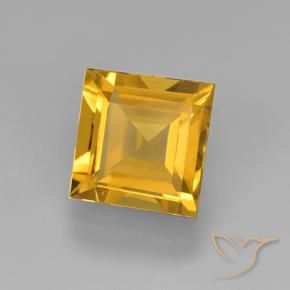 Citrino Dourado Escuro Natural 2.12ct, Quadrado, VVS-VS