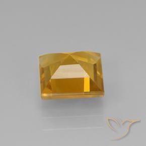 Citrino Laranja Profundo-Ouro Natural 1.78ct, Quadrado, VVS-VS