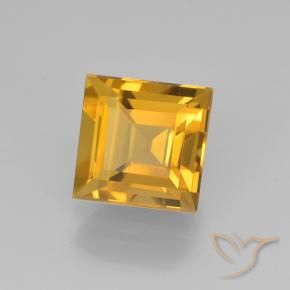 Citrino Dourado Escuro Natural 2.14ct, Quadrado, VVS