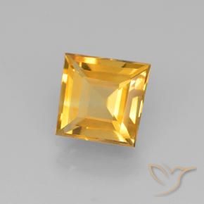 Citrino Dourado Escuro Natural 1.48ct, Quadrado, VVS-VS