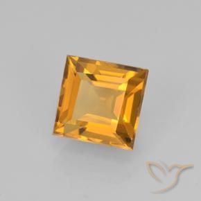 Citrino Laranja escuro Natural 1.97ct, Quadrado, VVS-VS