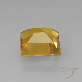 Citrino Laranja Dourado Profundo Natural 1.97ct, Quadrado, VVS-VS