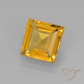 Citrino Dourado Escuro Natural 1.87ct, Quadrado, VVS