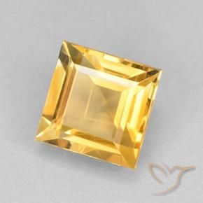 Citrino ouro médio Natural 2.62ct, Quadrado, VVS-VS