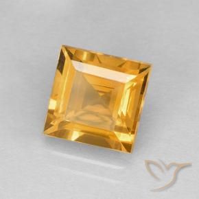 Citrino Laranja-Ouro Natural 2.31ct, Quadrado, VVS-VS