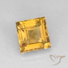 Citrino ouro médio Natural 2.33ct, Quadrado, VVS-VS
