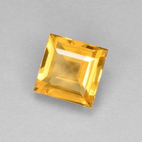 Citrino dourado natural 2,07ct, quadrado, VVS-VS