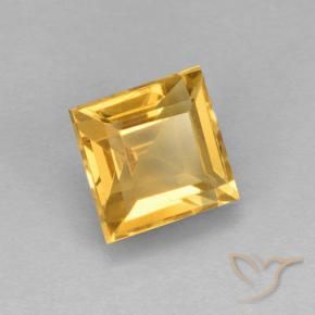 Citrino Laranja Dourada Natural 2.83ct, Quadrado, VVS-VS