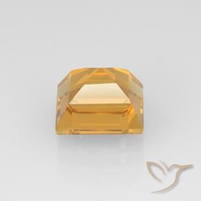 Citrino Laranja-dourado médio-claro Natural 2.72ct, Quadrado, VVS-VS