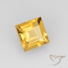 Citrino ouro brilhante Natural 2.04ct, Quadrado, VVS-VS